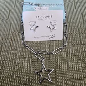 Park Lane Silver Star Necklace and Earrings Set Rodeo